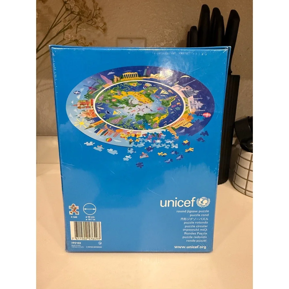 Unicef round jigsaw